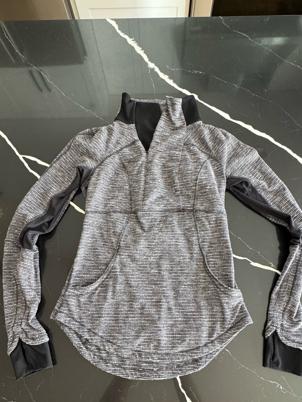 lululemon athletica Heathered Gray Half-Zip Pullover